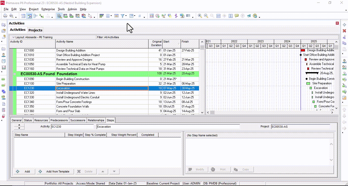 Use Predefined Step Templates
